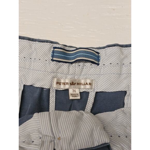 Peter Millar 36 Faded Blue Comfort Dress Casual Khaki Dress Pants - Picture 6 of 7